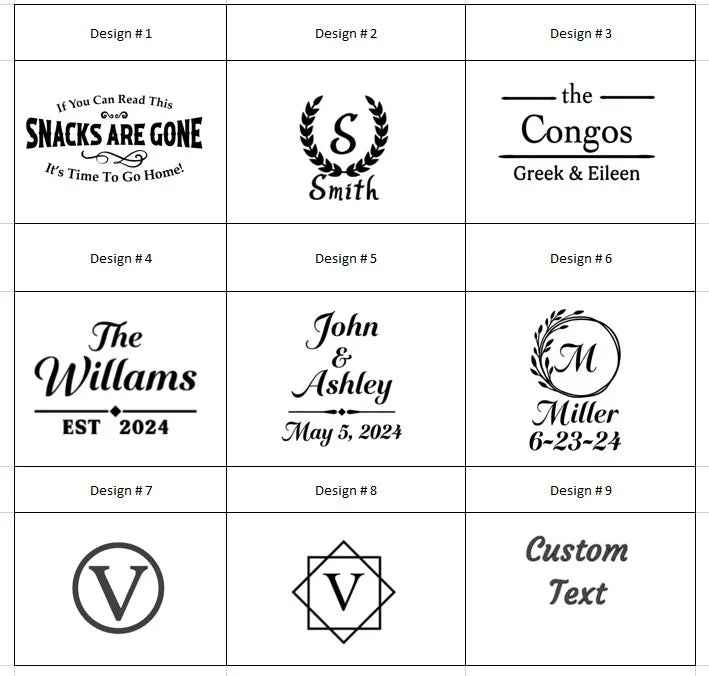 Personalized Laser Engraved Charcuterie Board