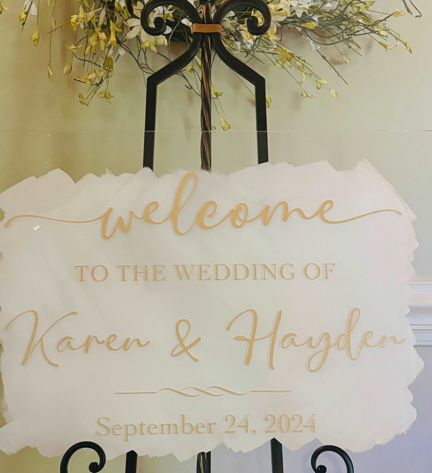 Personalized Wedding Sign - JCV Boutique & Designs