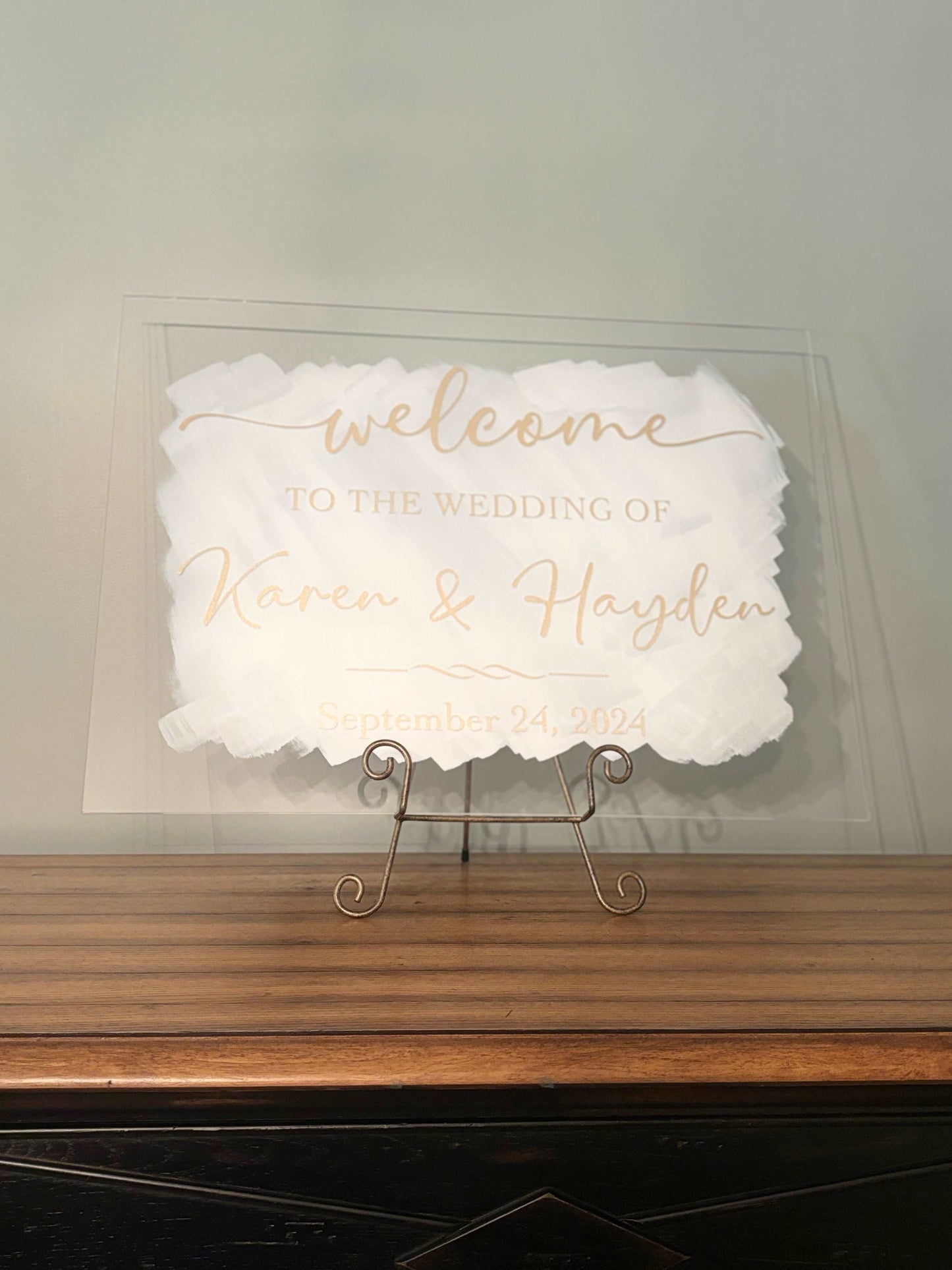 Personalized Wedding Sign - JCV Boutique & Designs