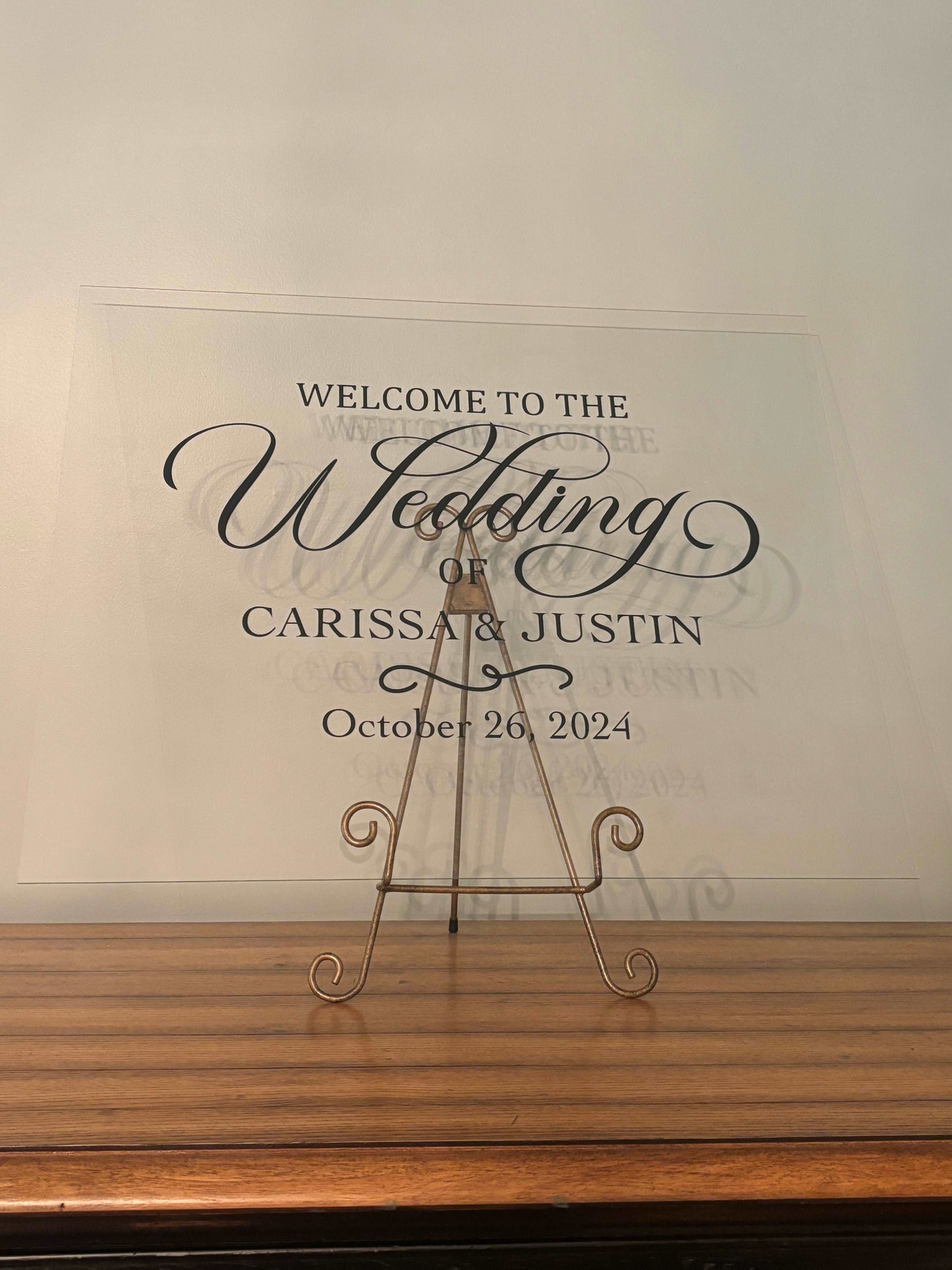 Personalized Wedding Sign - JCV Boutique & Designs