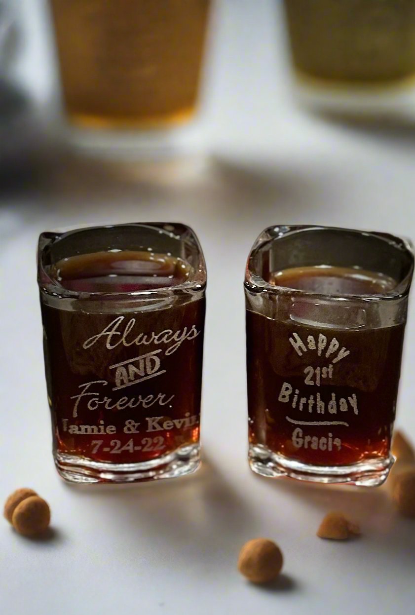Engraved Shot Glass - JCV Boutique & Designs