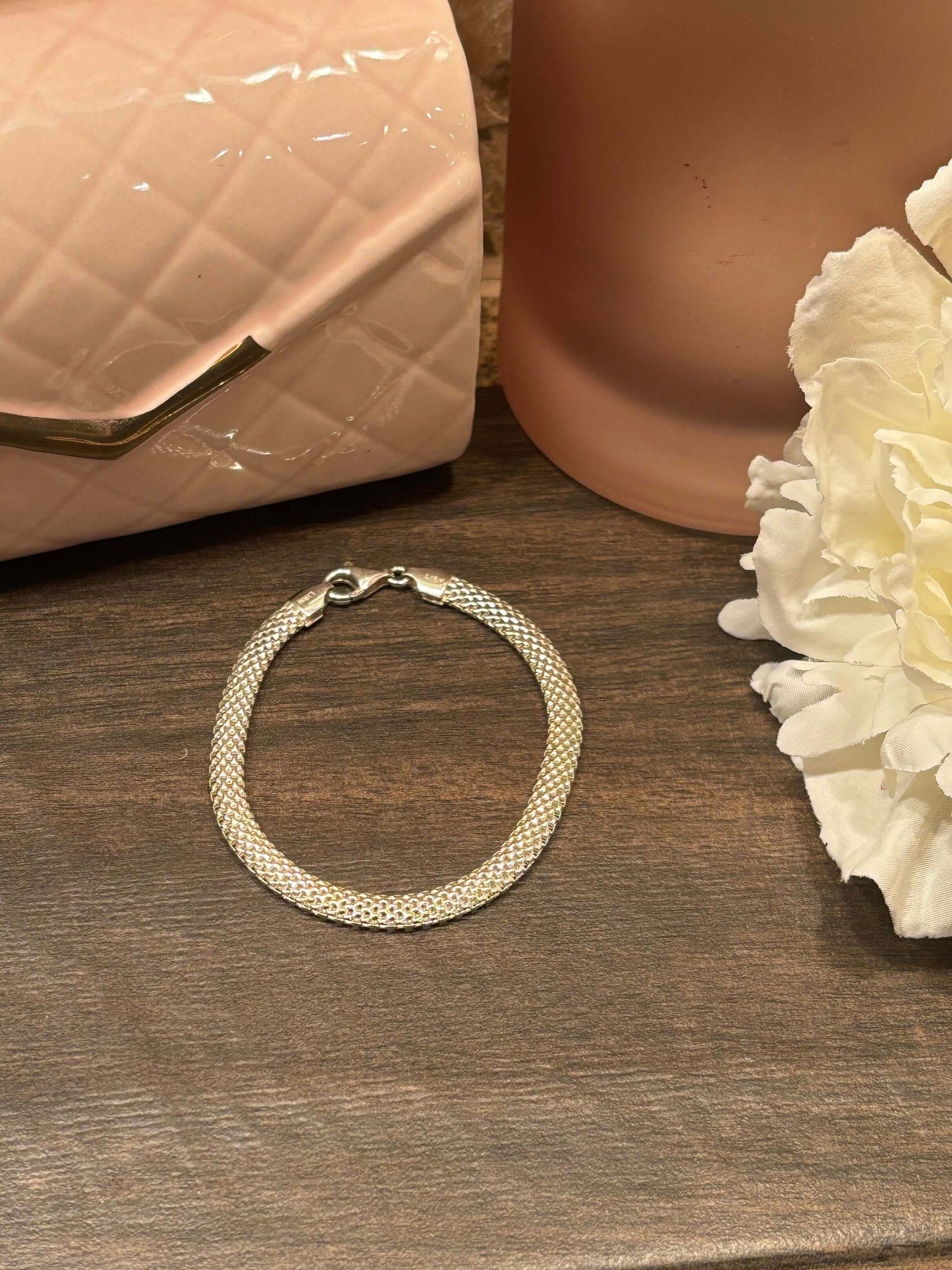 Classic Italian Style Sterling Silver Bracelet - JCV Boutique & Designs