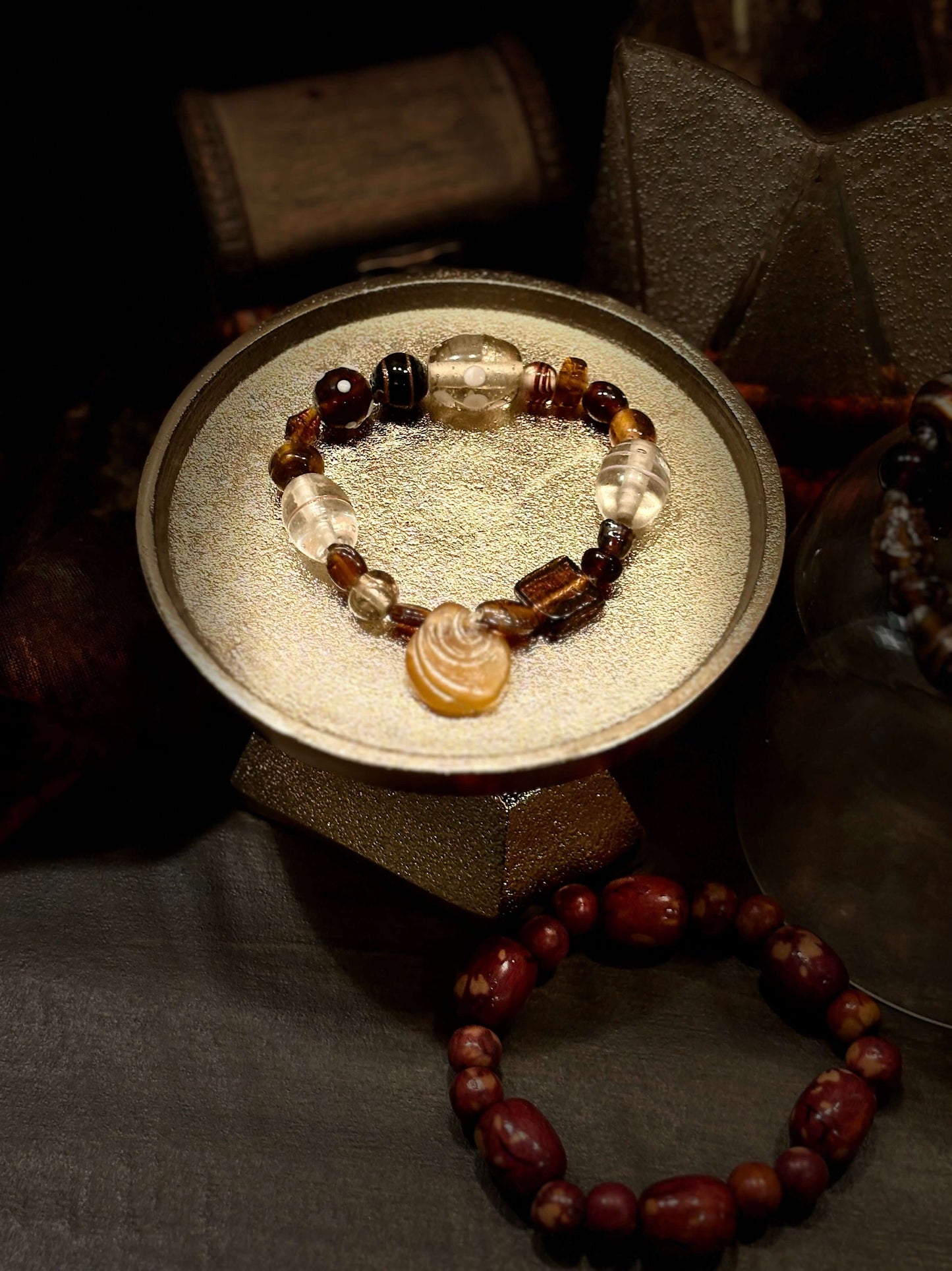 Glass & Wooden Bead Bracelet - JCV Boutique & Designs