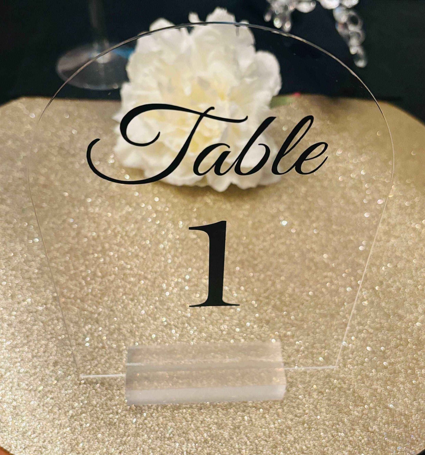 Wedding Table Number Signs