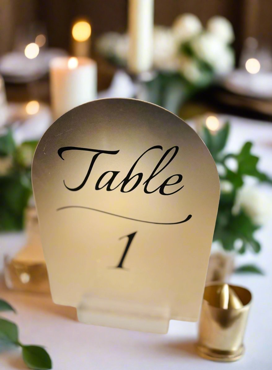 Wedding Table Number Signs - JCV Boutique & Designs