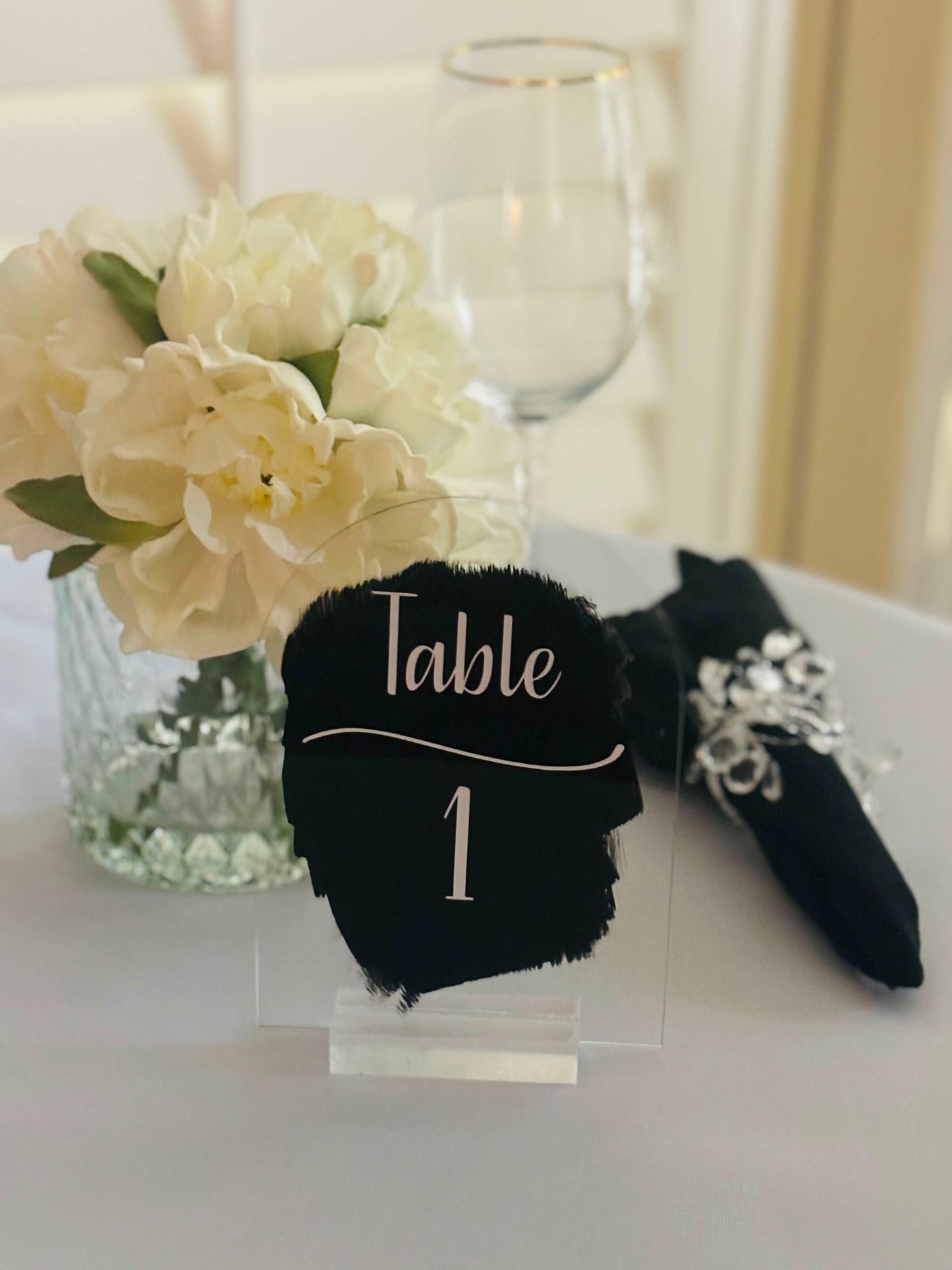 Wedding Table Number Signs - JCV Boutique & Designs
