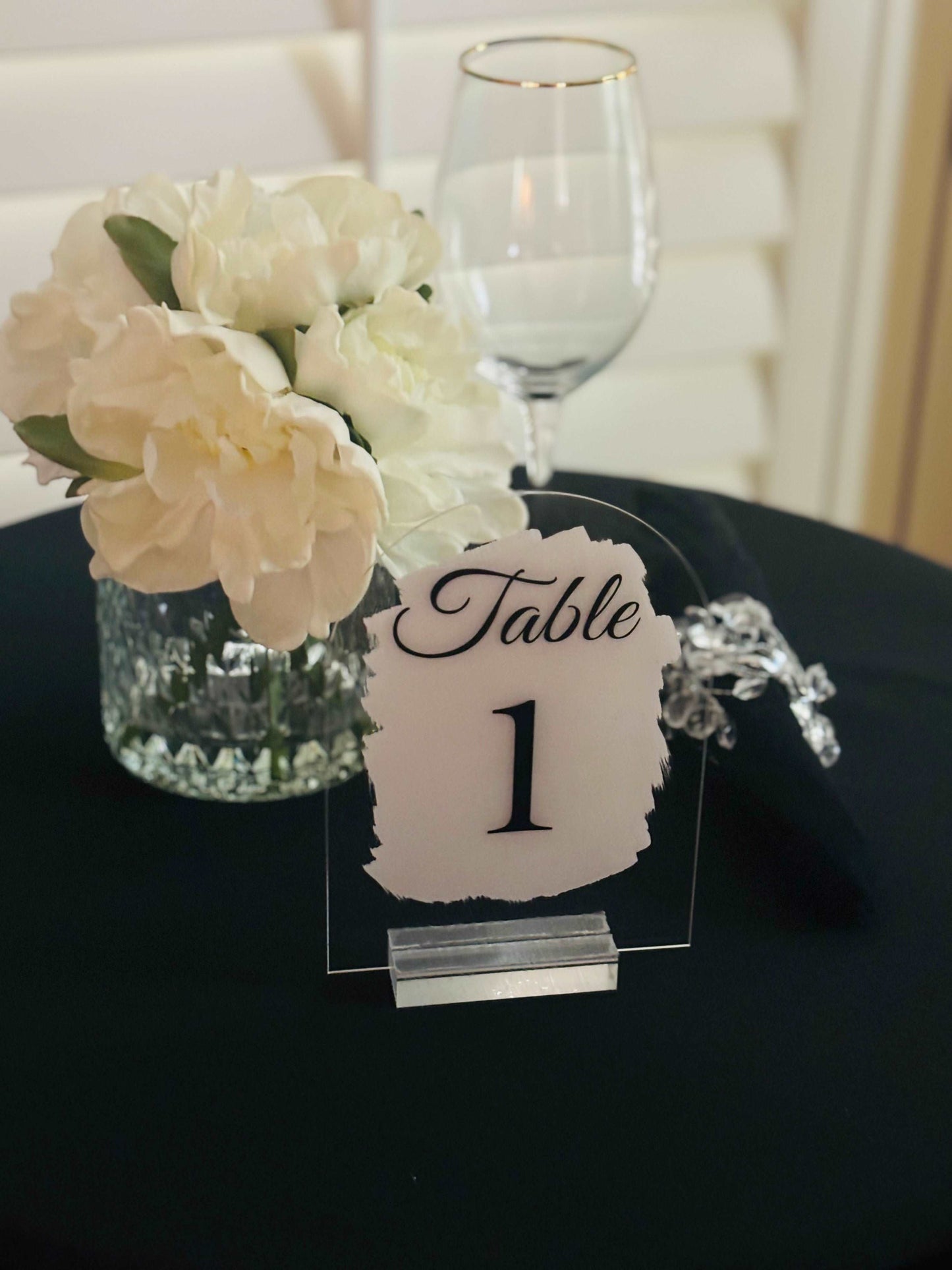 Wedding Table Number Signs - JCV Boutique & Designs