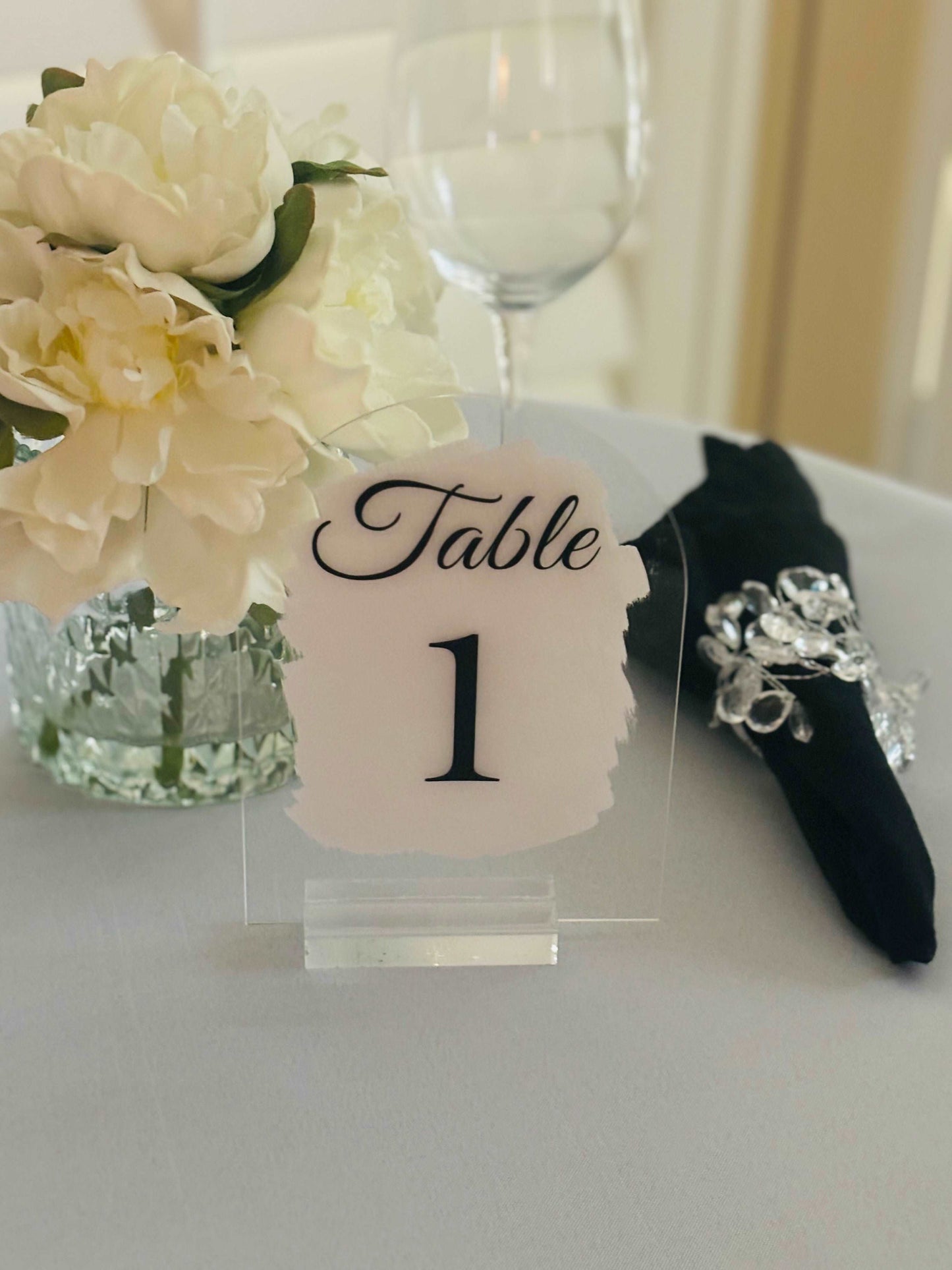 Wedding Table Number Signs - JCV Boutique & Designs