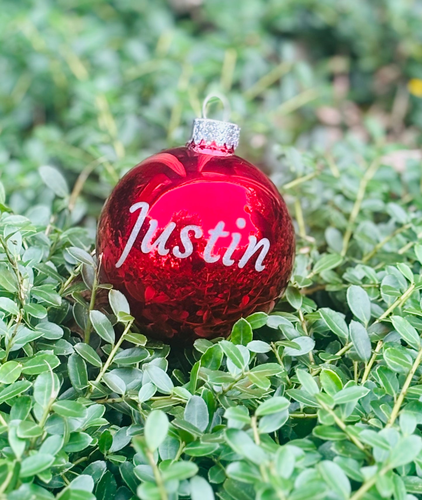 Laser Engraved Glass Christmas Ornaments Balls - JCV Boutique & Designs