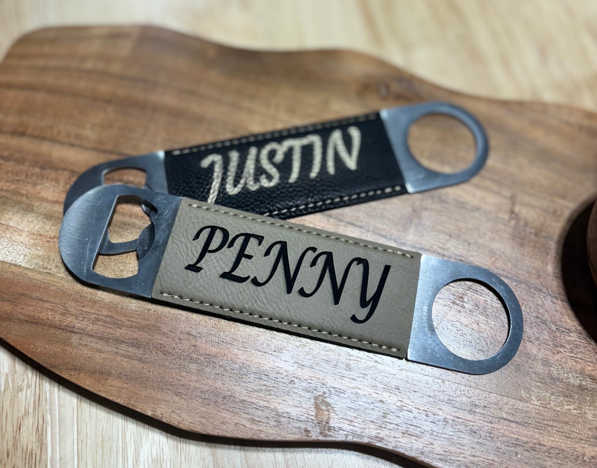 Engraved Leatherette Bottle Opener - JCV Boutique & Designs