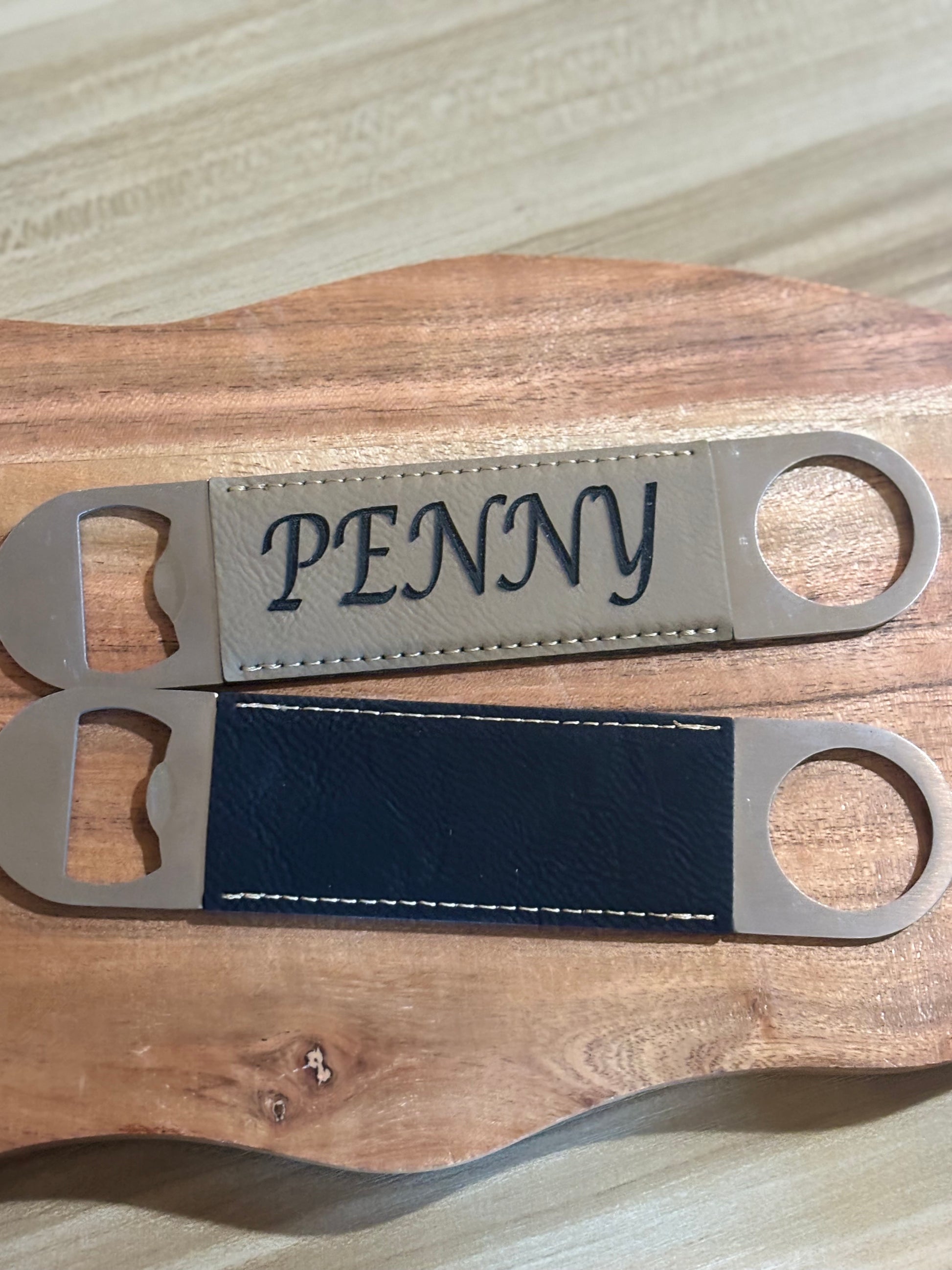 Engraved Leatherette Bottle Opener - JCV Boutique & Designs