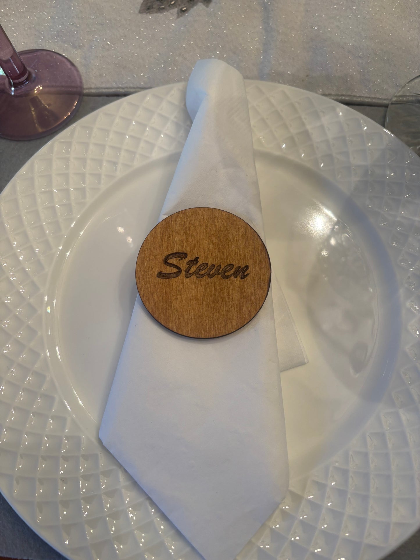 Wooden Table Place Card - JCV Boutique & Designs