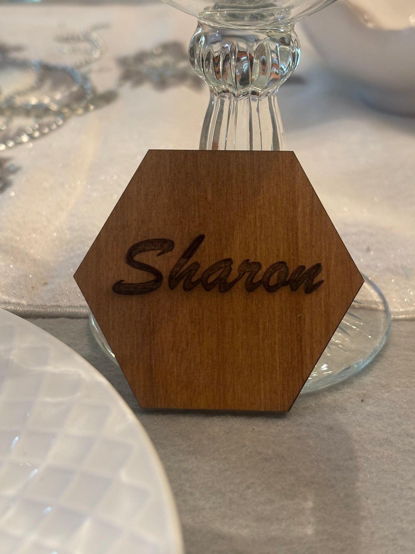 Wooden Table Place Card - JCV Boutique & Designs