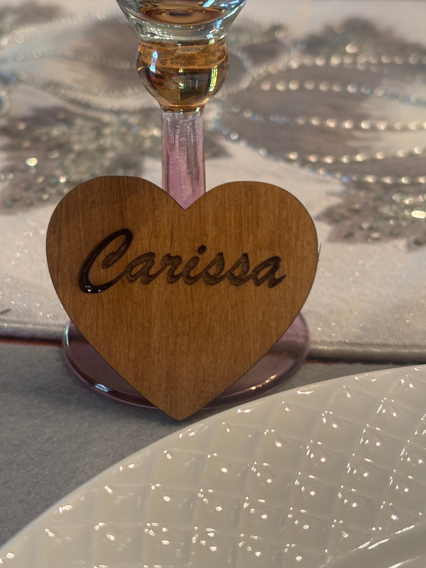 Wooden Table Place Card - JCV Boutique & Designs