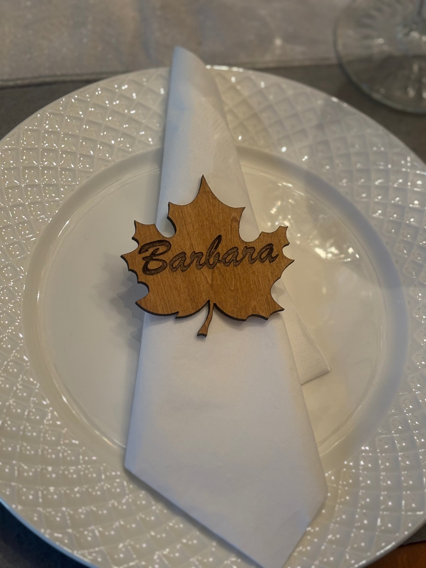 Wooden Table Place Card - JCV Boutique & Designs