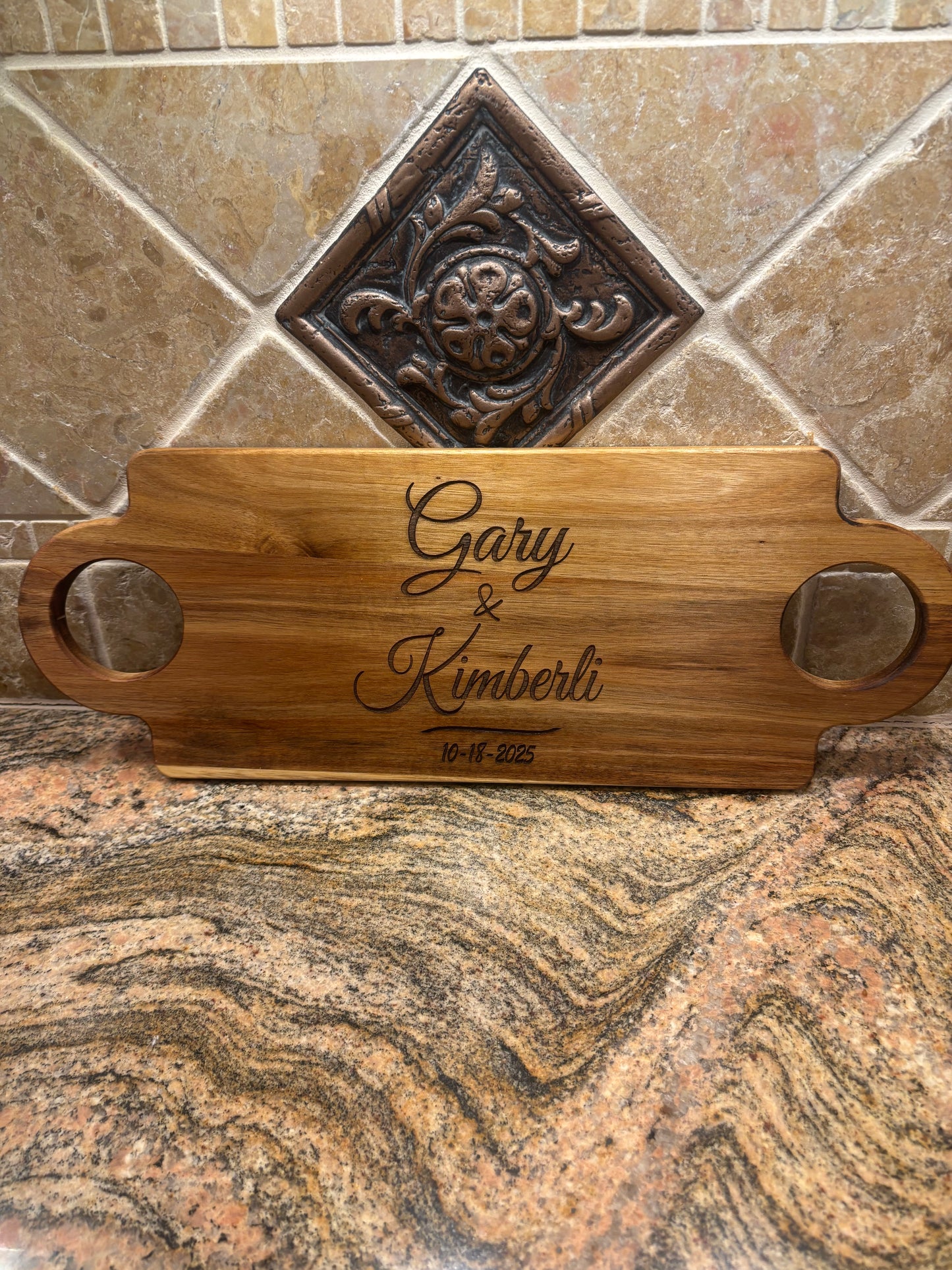Personalized Laser Engraved Charcuterie Board