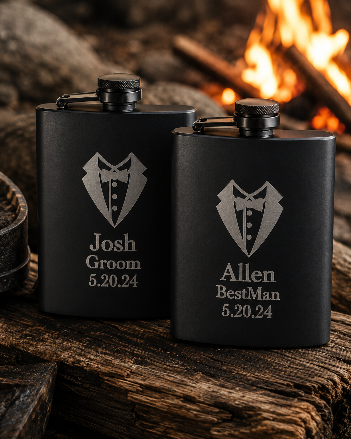 Personalized Stainless Steel Flask (8 oz)
