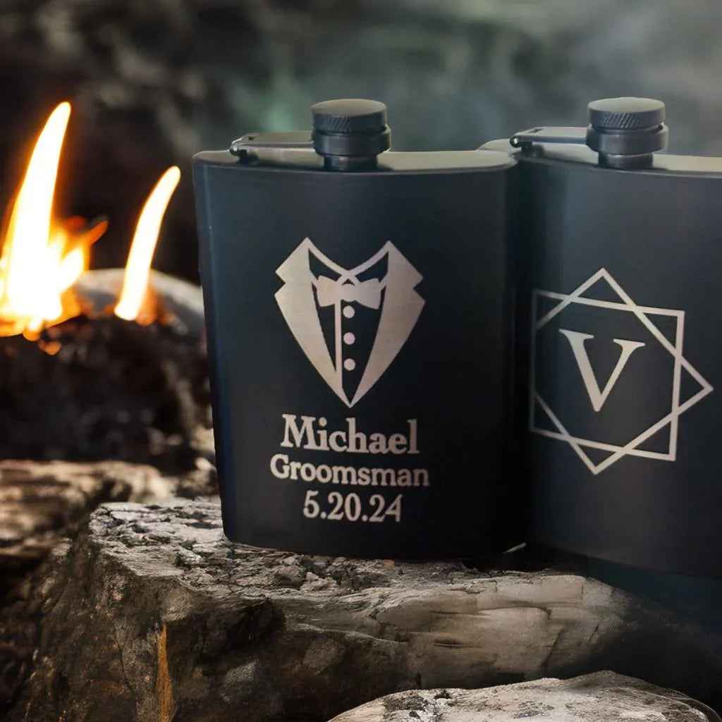 Personalized Engraved Flask