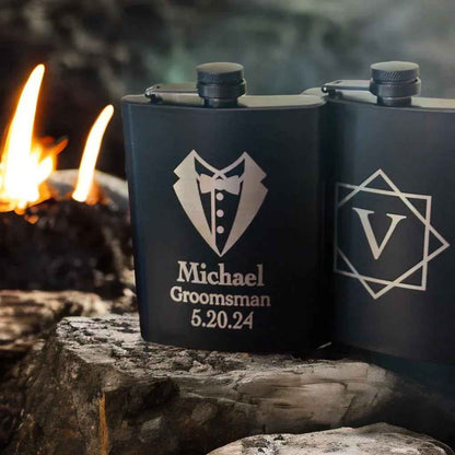 Personalized Engraved Flask