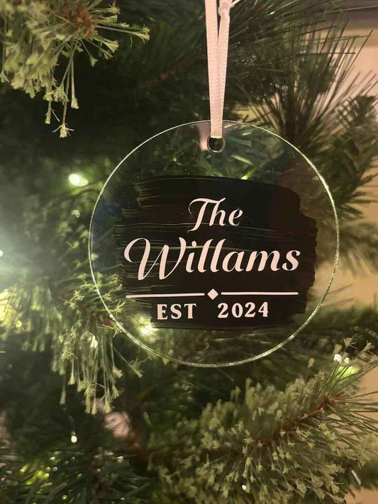 Personalized Acrylic Christmas Ornament