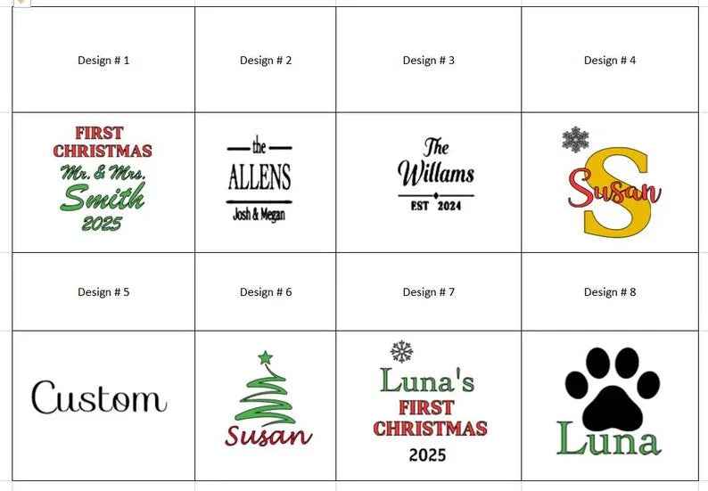 Personalized Acrylic Christmas Ornament