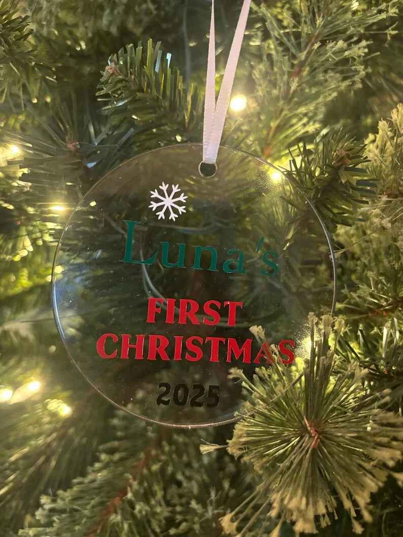 Personalized Acrylic Christmas Ornament