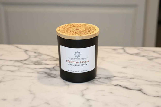 Classic Glass Soy Candle Tumbler – Christmas Hearth