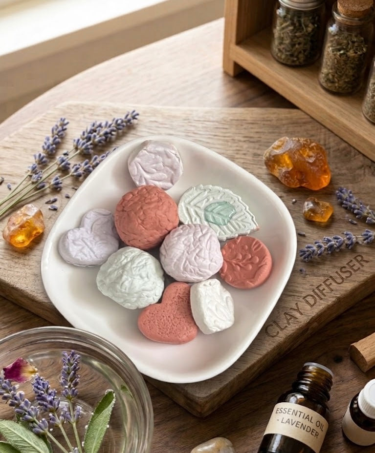 Mini Clay Diffuser Stones | Pocket Sanctuaries Set