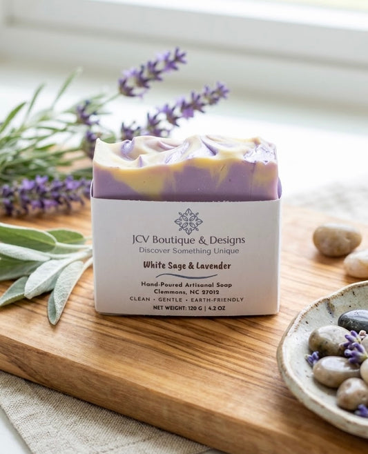 White Sage & Lavender Artisan Bar Soap