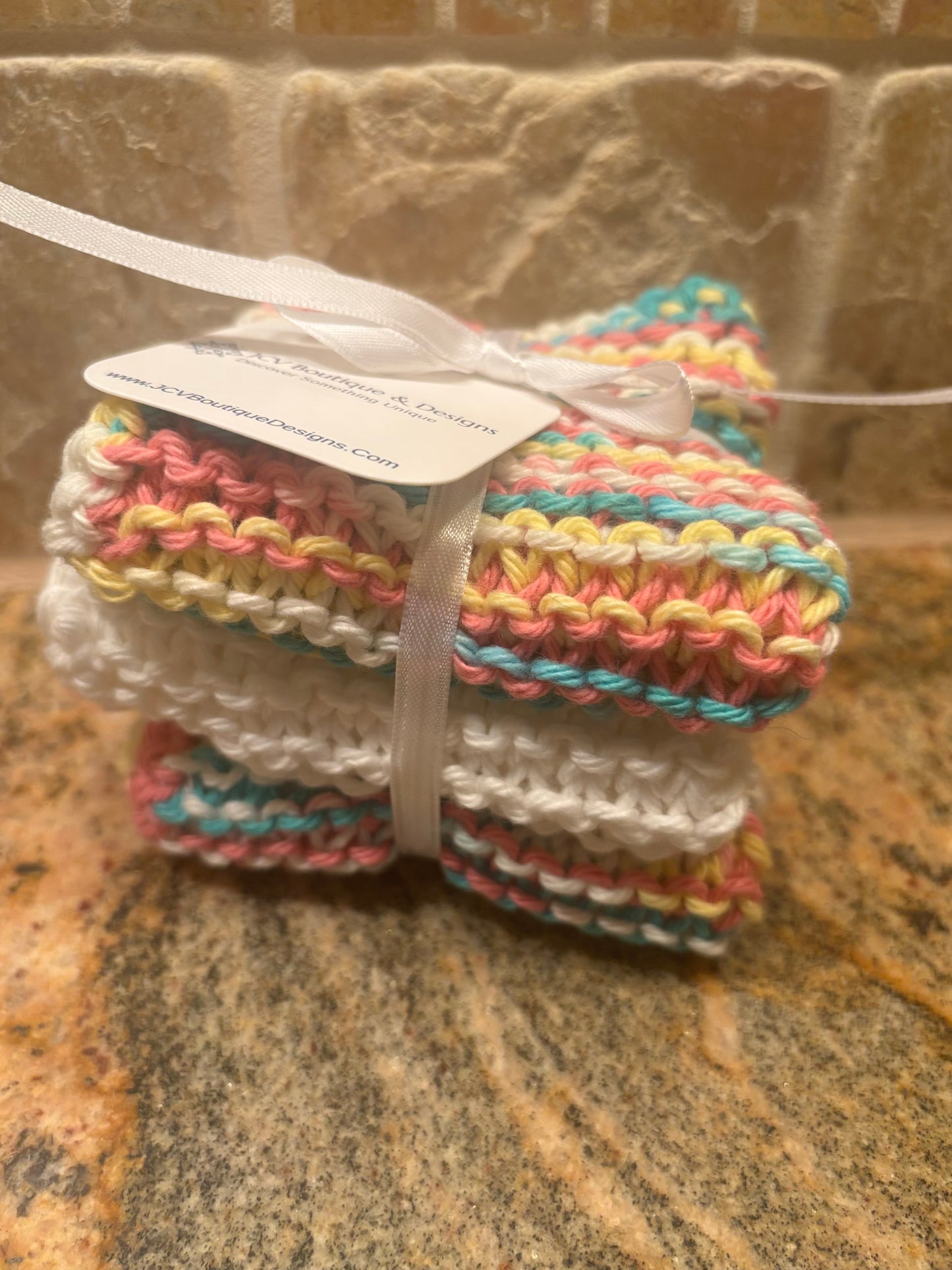 100% Cotton Handmade Dish Cloths