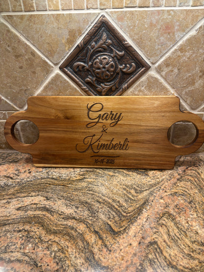 Personalized Laser Engraved Charcuterie Board