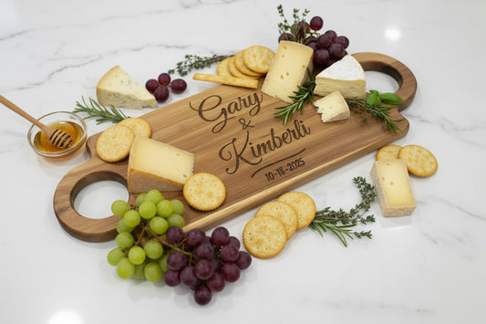 Personalized Laser Engraved Charcuterie Board
