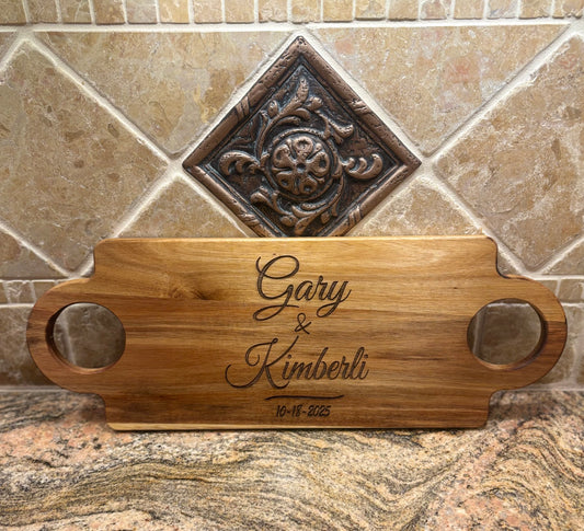 Personalized Laser Engraved Charcuterie Board
