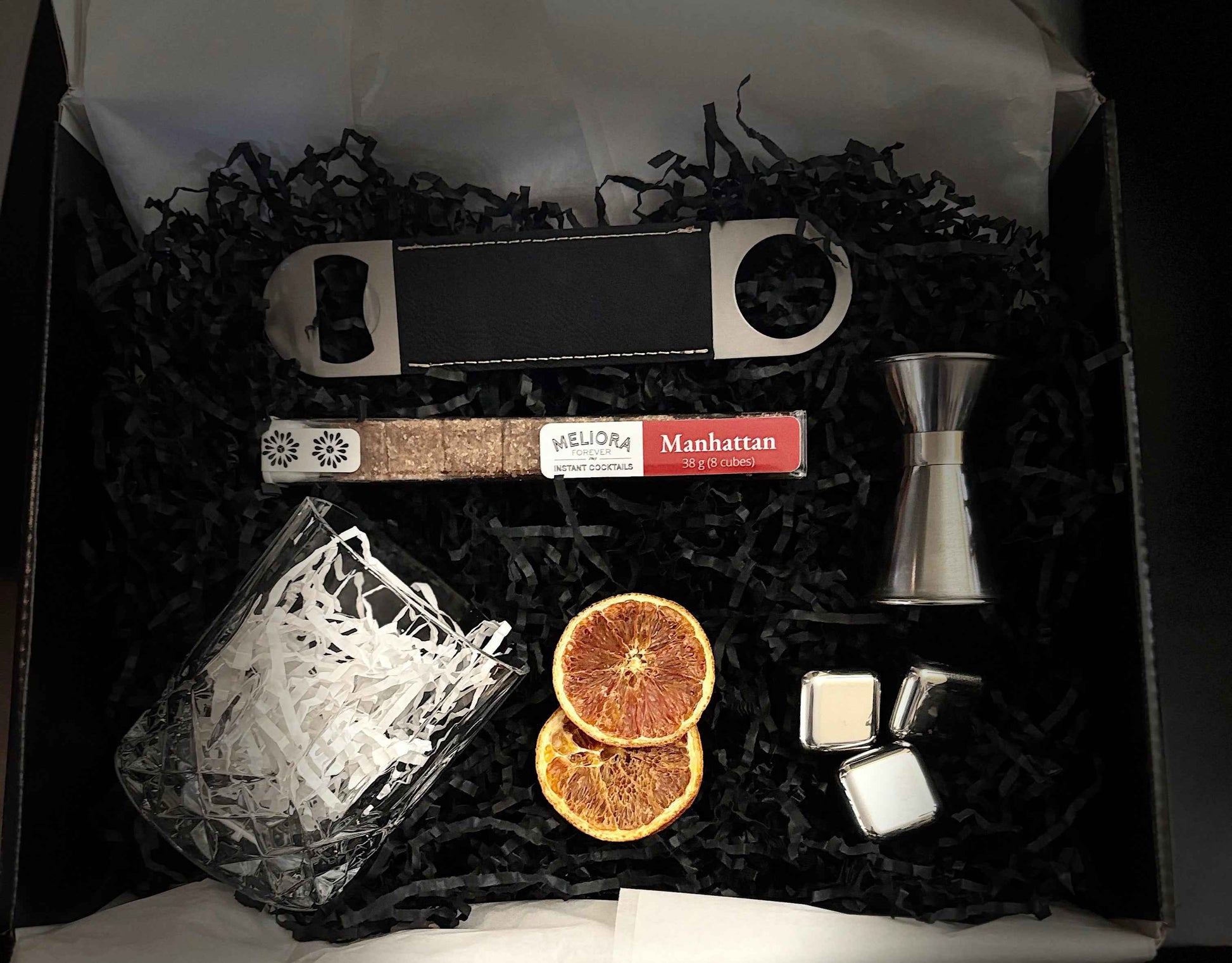 Leatherette Engraved Bottle Opener Gift Box