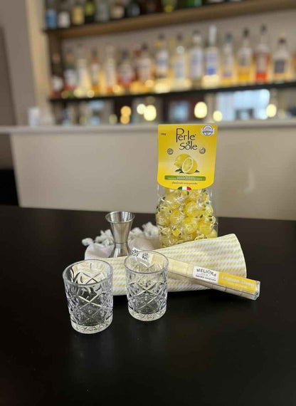 Lemon Drop Shot Glass Cocktail Gift Box