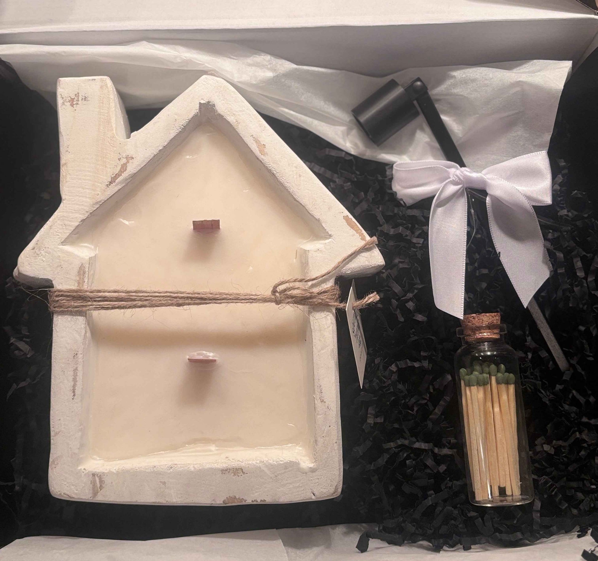 Wooden House Candle Gift Box