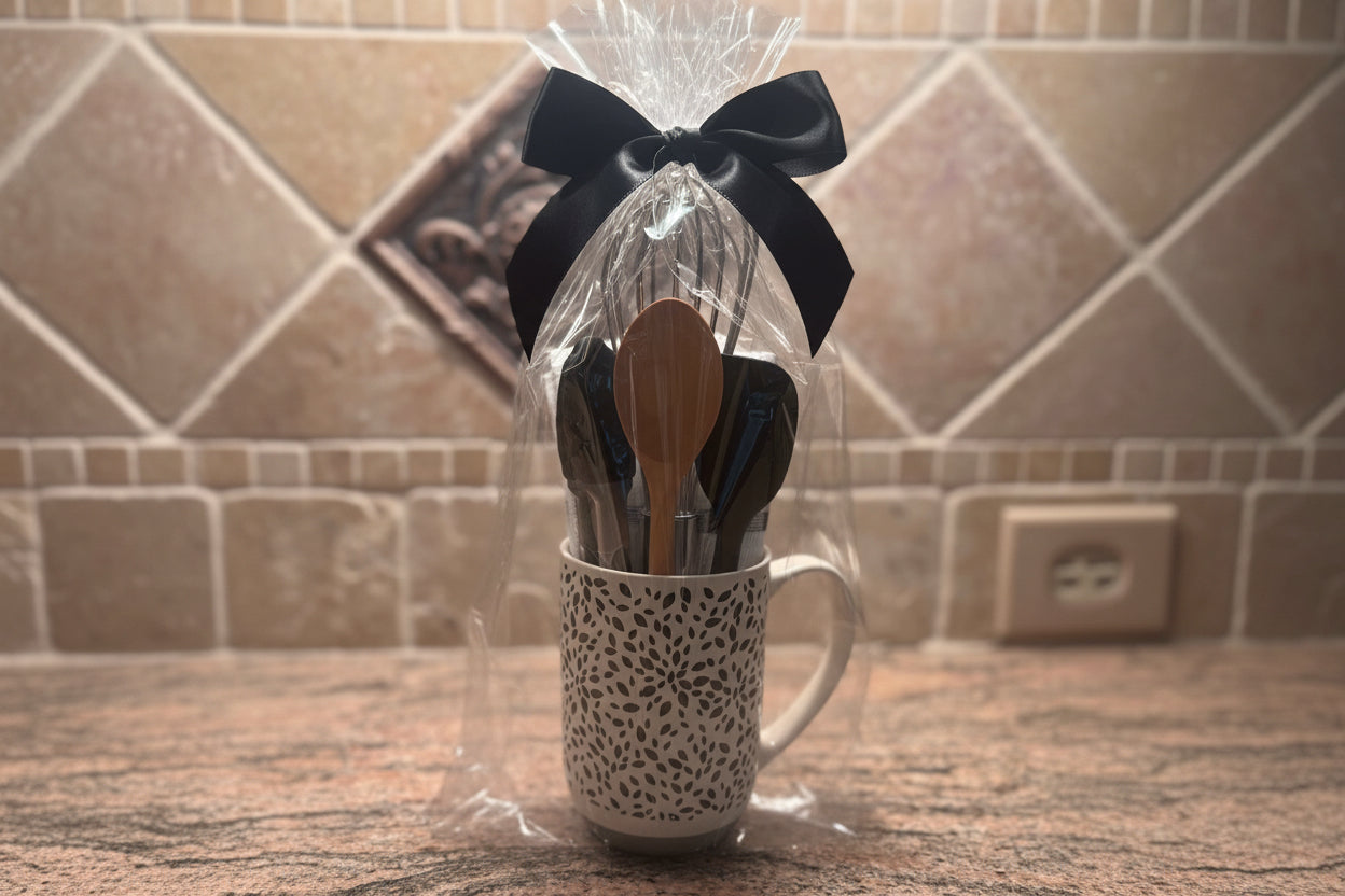 Housewarming Mug Gift Set  Kitchen mug utensils gift set