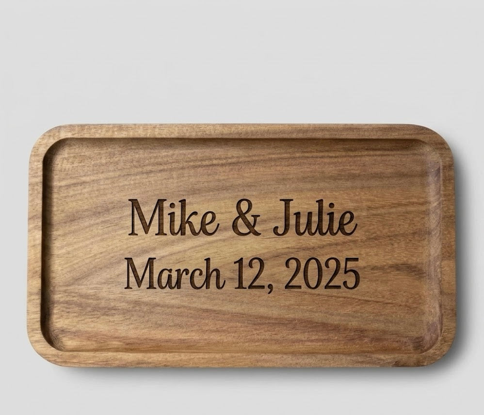 Personalized Wooden Catch-All Tray