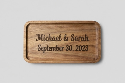 Personalized Wooden Catch-All Tray