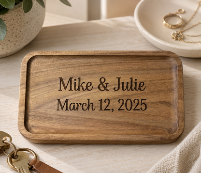 Personalized Wooden Catch-All Tray