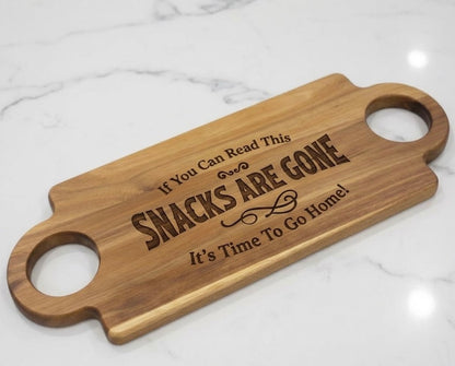 Personalized Laser Engraved Acacia Charcuterie Board