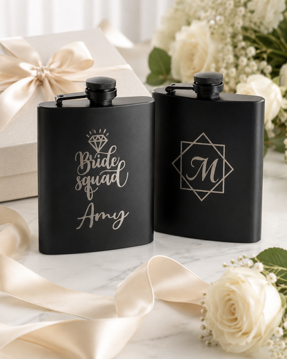 Personalized Stainless Steel Flask (8 oz)