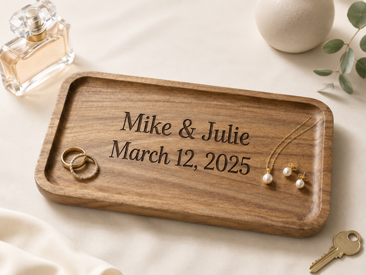 Personalized Wooden Catch-All Tray