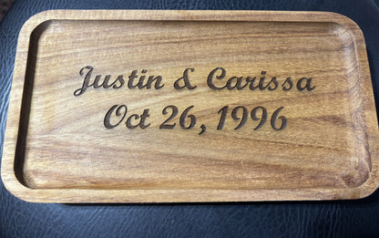 Wooden Engraved Tray