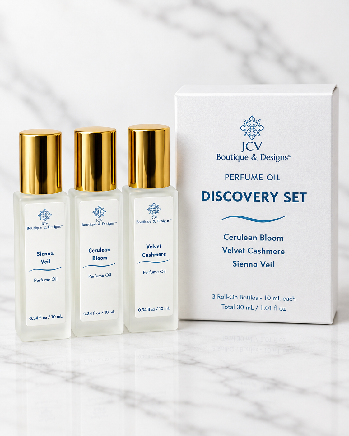 Perfume Oil Discovery Trio — 3 × 10 mL Roll-Ons second edition