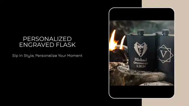 Personalized Engraved Flask by@Outfy